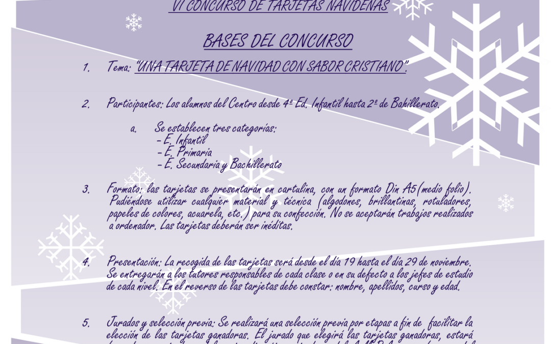 VI Concurso de Tarjetas de Navidad