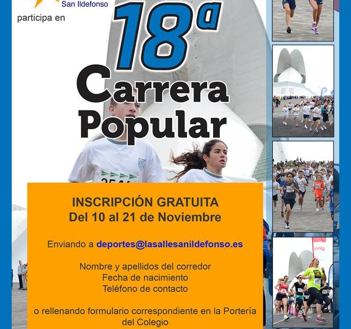 Aplazada la 18ª Carrera Popular de El Corte Inglés