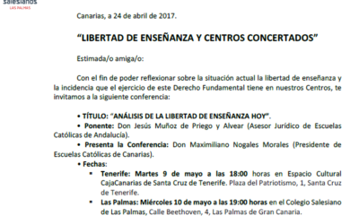Conferencia «Libertad de enseñanza y centros concertados»