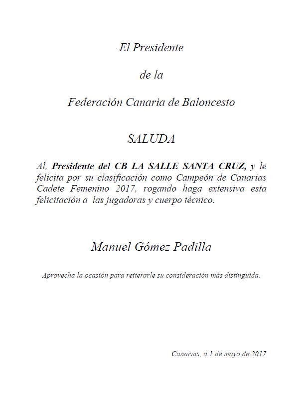 felicitacion