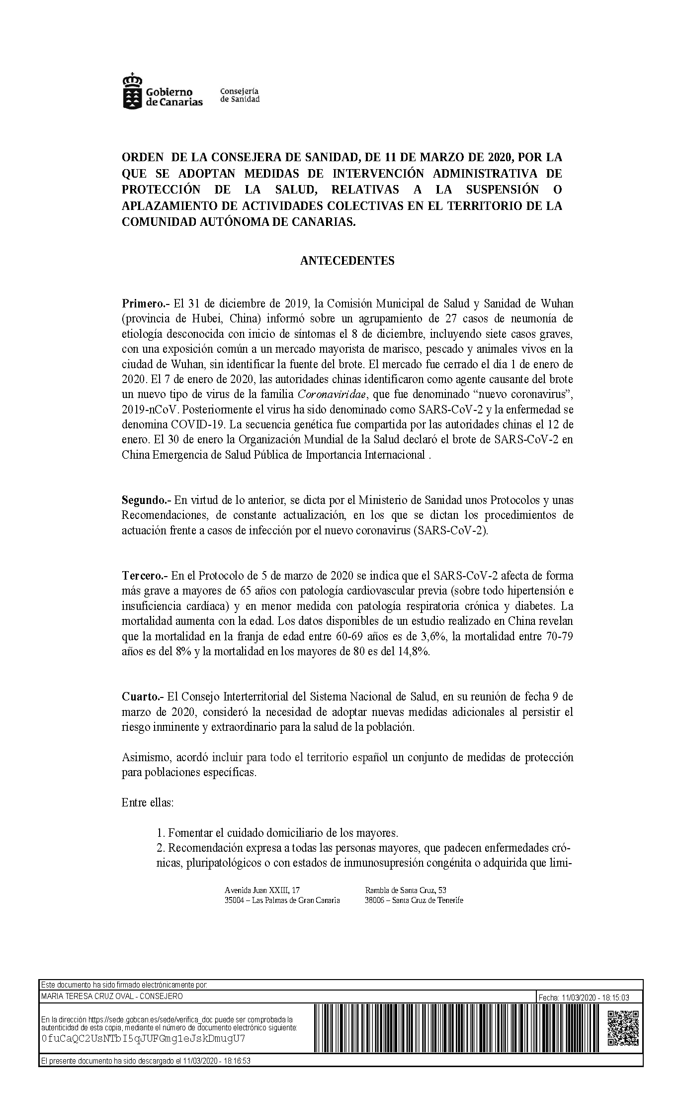 consejeria sanidad medidas coronavirus pag1