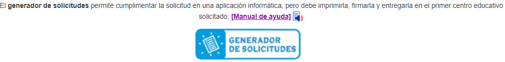 generador de solicitudes