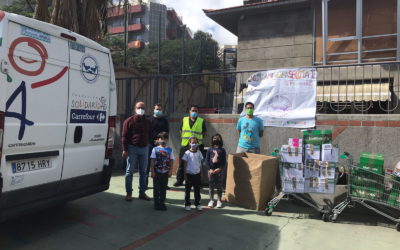 Camión solidario del banco de alimentos