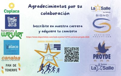 Carrera Proyde 2026 y agradecimiento Cena solidaria