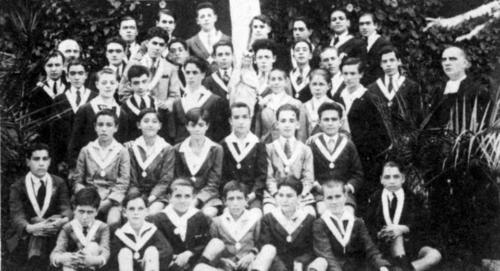 Congregantes de María Inmaculada en 1924